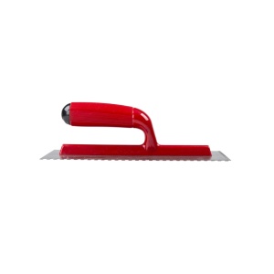 Gletiera dintata cu maner plastic 28cm, 4.5x4.5mm - RUBI-25902 - Img 3