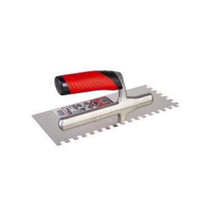 Gletiera dintata cu maner Rubiflex 28cm, 8x8mm - RUBI-74940 - Img 2
