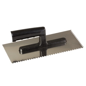 GLETIERA INOX DINTATA CU MANER PLASTIC
