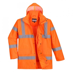 Jachetă de ploaie respirabilă Hi-Vis pentru trafic RT60 - Img 2