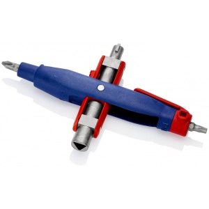 KNIPEX 00 11 07 Cheie pentru tabloul de comandă cu ştift pentru tablouri de comandă şi sisteme de închidere uzuale 145 mm (carton cu autoservire/în blister) 3-9 mm