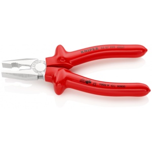 KNIPEX 03 07 200 Patent combinat izolat prin imersie, testat de VDE cromat 200 mm - Img 2