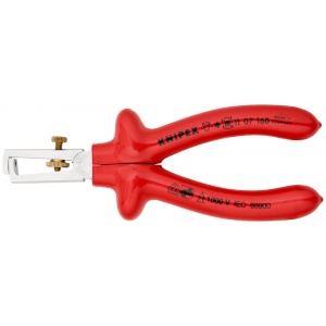 KNIPEX 11 07 160 Clește dezizolator Cu arc de deschidere, universal izolat prin imersie, testat de VDE cromat 160 mm - Img 3