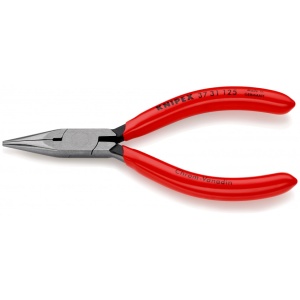 KNIPEX 37 31 125 Clește de prindere pentru mecanică fină acoperite cu plastic vopsit negru 125 mm