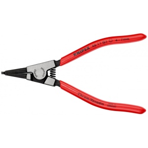 KNIPEX 46 11 G1 clește pentru inele de siguranță pentru inele de prindere pe axuri acoperite cu plastic vopsit negru 140 mm - Img 4