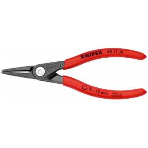 KNIPEX 48 11 J0 clește de precizie pentru inele de siguranță pentru inele interioare cu alezaje acoperit cu material plastic aderent bonderizat în culoarea gri 140 mm - Img 3