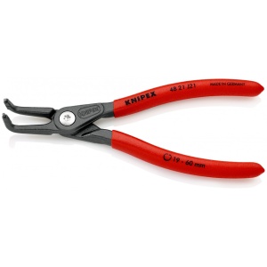 KNIPEX 48 21 J21 clește de precizie pentru inele de siguranță pentru inele interioare cu alezaje acoperit cu material plastic aderent bonderizat în culoarea gri 165 mm - Img 2