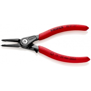 KNIPEX 48 31 J1 clește de precizie pentru inele de siguranță pentru inele interioare cu alezaje cu protecţie la supraîntindere acoperit cu material plastic aderent bonderizat în culoarea gri 140 mm - Img 2