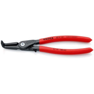 KNIPEX 48 41 J31 clește de precizie pentru inele de siguranță pentru inele interioare cu alezaje acoperit cu material plastic aderent bonderizat în culoarea gri 210 mm