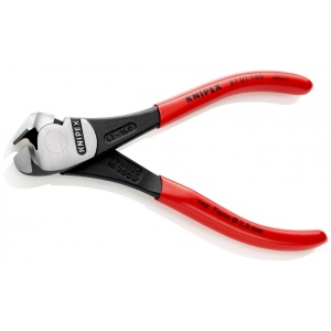 KNIPEX 67 01 160 Tăietor frontal de forță acoperite cu plastic vopsit negru 160 mm - Img 2