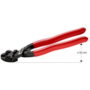 KNIPEX 71 41 200 CoBolt® Tăietor compact pentru bolțuri acoperite cu plastic vopsit negru 200 mm - Img 2