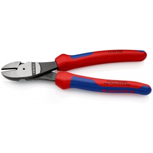 KNIPEX 74 02 200 Șfic de forță cu manşoane multicomponent vopsit negru 200 mm - Img 2