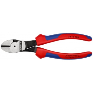 KNIPEX 74 12 180 Șfic de forță cu manşoane multicomponent vopsit negru 180 mm - Img 3