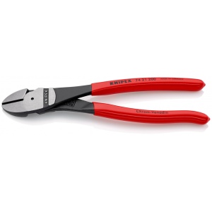 KNIPEX 74 21 200 Șfic de forță acoperite cu plastic vopsit negru 200 mm