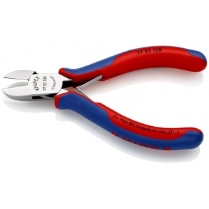 KNIPEX 77 22 130 Șfic pentru instalații electronice cu manşoane multicomponent 130 mm - Img 2