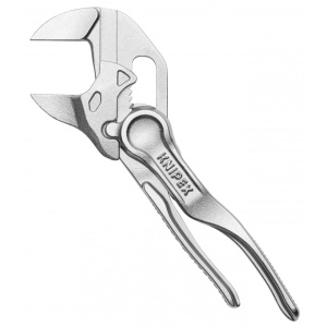 KNIPEX 86 04 100 Cheie cu clești XS Cleștele-cheie, clește și cheie într-o singură unealtă suprafață embosată, rugoasă cromat 100 mm - Img 6