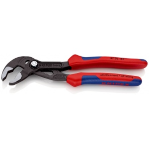 KNIPEX 87 02 180 Cobra® Clește high tech pentru pompe de apă cu manşoane multicomponent bonderizat în culoarea gri 180 mm - Img 2