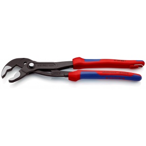 KNIPEX 87 02 300 T Cobra® Clește high tech pentru pompe de apă cu manşoane multicomponent, cu cârlig de fixare integrat pentru montarea unei siguranţe împotriva căderii bonderizat în culoarea gri 300 mm - Img 2