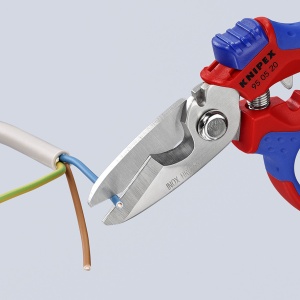 KNIPEX 95 05 20 SB Foarfecă pentru electricieni angulară cu braţe cu manşoane multicomponente, rigidizate cu fibră de sticlă 160 mm - Img 5