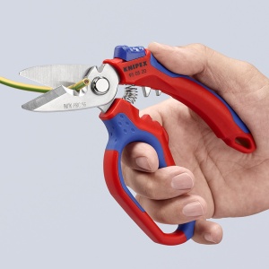 KNIPEX 95 05 20 SB Foarfecă pentru electricieni angulară cu braţe cu manşoane multicomponente, rigidizate cu fibră de sticlă 160 mm - Img 8