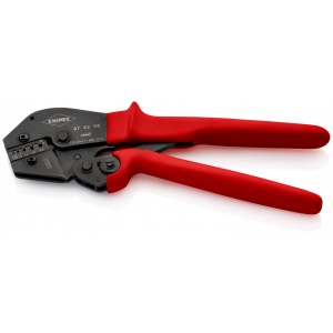 KNIPEX 97 52 08 Clește de sertizat și pentru operarea cu două mâini cu manșoane din plastic aderente brunat 250 mm - Img 2