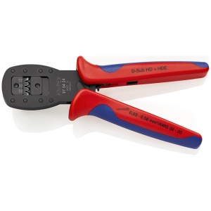 KNIPEX 97 54 24 Clește de sertizare pentru fișe miniaturale Sertizare paralelă cu manşoane multicomponent brunat 190 mm - Img 2