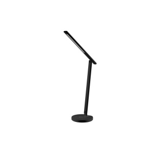 Lampă de birou WiFi Tellur Smart, 12W, lumină albă, caldă, Qi 10W, USB 10W, reglabilă, alb - Img 1