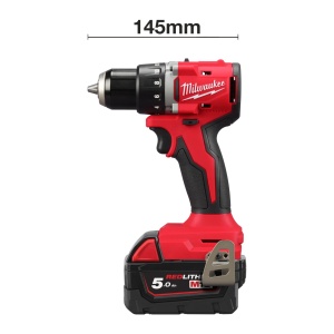 M18 BLDDRC-502C Mașină de găurit, compactă, cu motor fără perii, 2 baterii 5Ah, incarcator, cuplu 60.5 Nm - Img 14