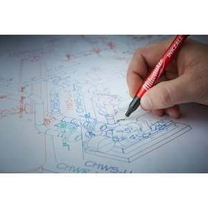 Marker negru cu vârf subțire INKZALL™, pachet 4 buc - Img 6