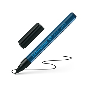 Marker permanent textile 1.0 mm Schneider 248 negru - Img 2