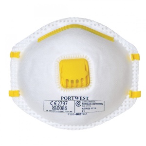 Masca cu Supapa FFP1, pachet 10 buc, culoare Alb P101