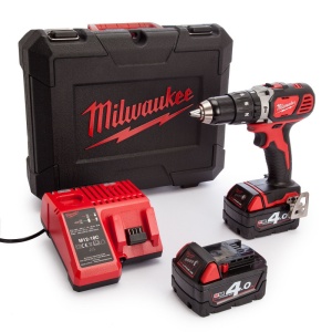 Mașină de găurit cu percuție, cu motor fără perii M18™ Milwaukee M18 BLPD2-402X, alimentare cu acumulator - echipat