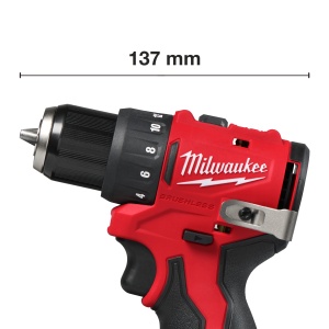 Masina de gaurit Milwaukee cu acumulator, model M12 BLDDRC-203C, 40Nm - Img 5