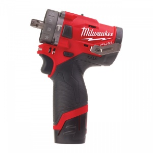 Masina de gaurit si insurubat cu percutie cu acumulator Milwaukee FUEL M12 FPDXKIT-202X, livrata cu acumulatori, valiza