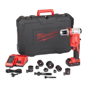 Masina de stantat hidraulica cu acumulator Milwaukee FORCE LOGIC M18 HKP-201CA, ∅ max gaurire 100 mm, livrata cu acumulatori, valiza - Img 10