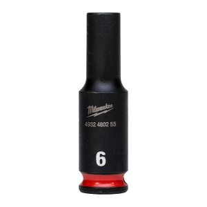MILWAUKEE, CHEI TUBULARE DE IMPACT SHOCKWAVE™ IMPACT DUTY, 6 MM 1/4" IMPACT SOCKET DEEP - 1 PC - Img 1