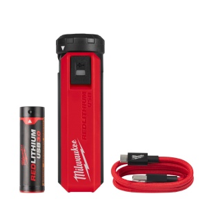 MILWAUKEE, KIT REDLITHIUM™ USB SURSĂ DE ALIMENTARE PORTABILĂ ȘI ÎNCĂRCĂTOR - Img 1