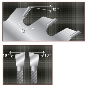 MIZAR Panza circulara placata CMS pentru taieri multiple in lung de fibra a lemnului, DIM 350, int 30 mm, Z28 - F3503524430 - Img 2