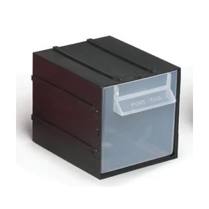 Modul plastic cu capac Port-Bag 110x140x110mm negru
