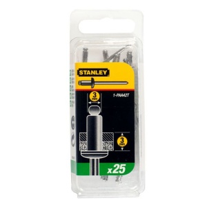 Nituri din aluminiu Stanley 1-PAA42T, 3x3 mm, pachet 25 buc