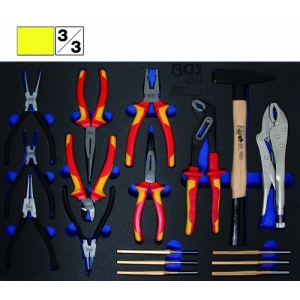 Organizator pentru carucior BGS, 17 clesti, ciocane, punctatoare, 3/3 sertar - Img 2