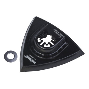 Pad de slefuire triunghiular Wolfcraft 3996000, cu scai pentru hartie cu dimensiunea de 95 mm