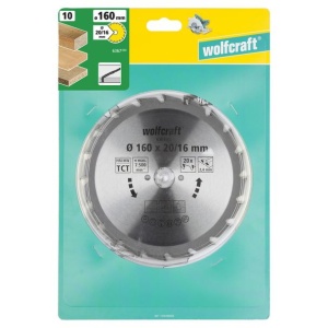 Panza pentru fierastrau circular Wolfcraft 6367000, diametru 160 mm, diametru interior disc 16 mm, latime taiere 2.4 mm, 20 dinti, seria verde. - Img 2