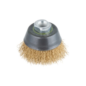 Perie de sarma tip oala de alama Wolfcraft 2748000, 70 mm, filet M14