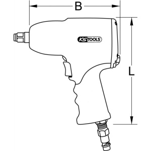 Pistol pneumatic de impact KS TOOLS, Monster, 1.690 nm, 3/4" - Img 8