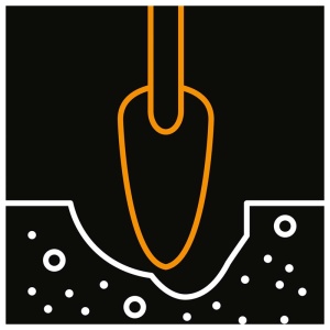 Plantator ingust Fiskars Solid™ Fibercomp 291x58mm, 70g - Img 2