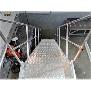 Platforma aluminiu RARIS 45°, dubla, podina extinsa, Gmax =400 kg - tip PFE45D - Img 6