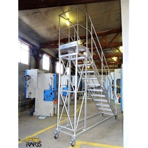 Platforma mobila RARIS, aluminiu, la 45°, Gmax = 400 kg, tip PM45 - Img 6