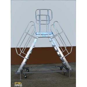 Platforma mobila RARIS, aluminiu, la 60°, Gmax = 200 kg, dubla - tip PN60D - Img 2