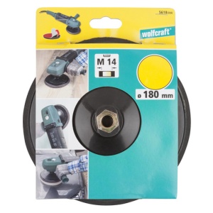 Platou de slefuit Wolfcraft 5618000, filet M 14, D 180 mm, cu scai - Img 4